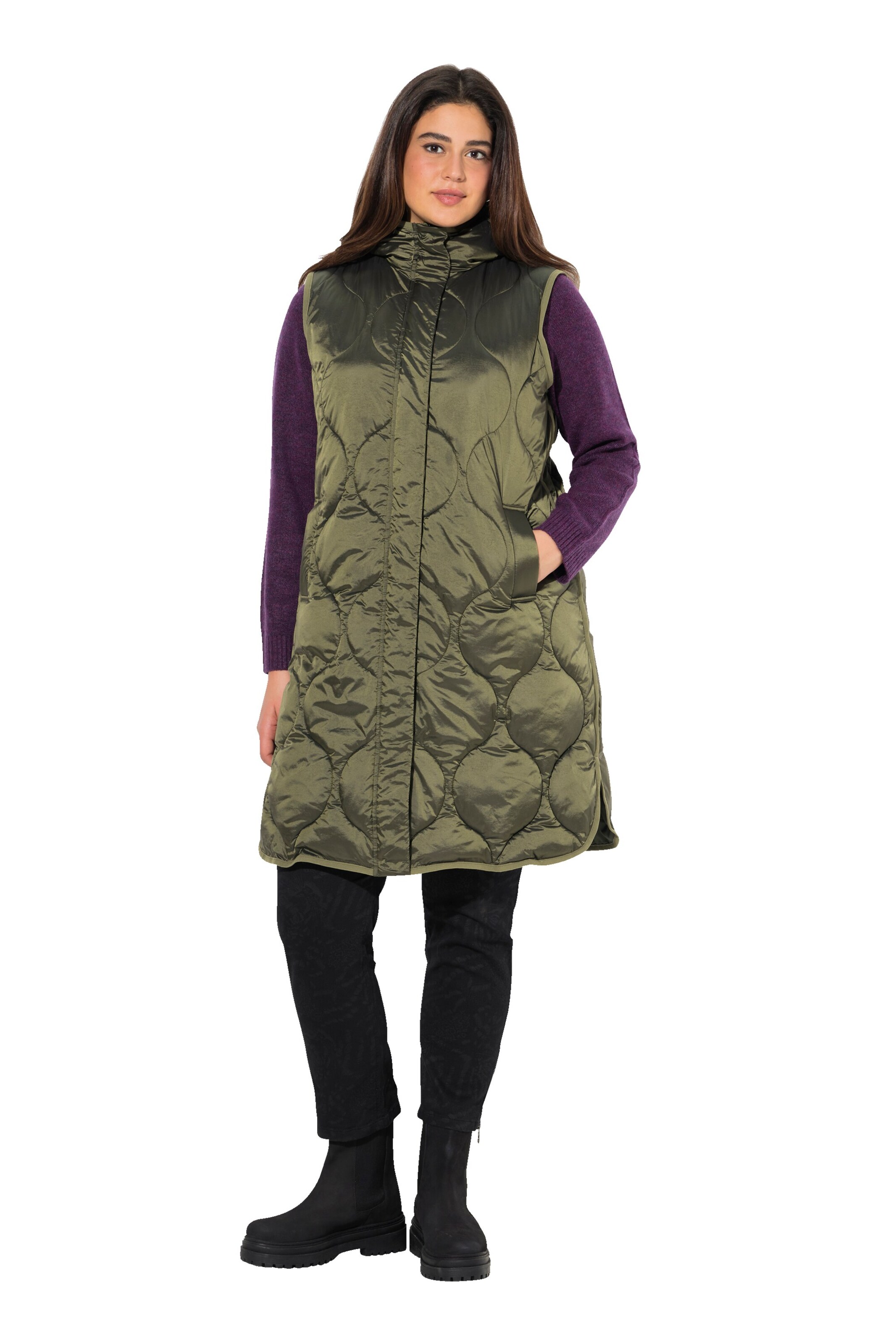 Ulla Popken Vest in Green