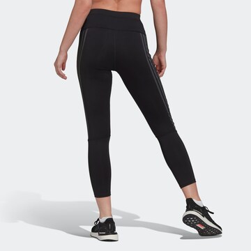 ADIDAS SPORTSWEAR Skinny Workout Pants 'Run Icons 3-Stripes' in Black