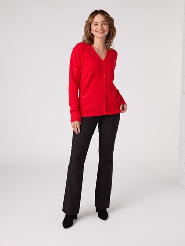 Quiosque Knit cardigan in Red