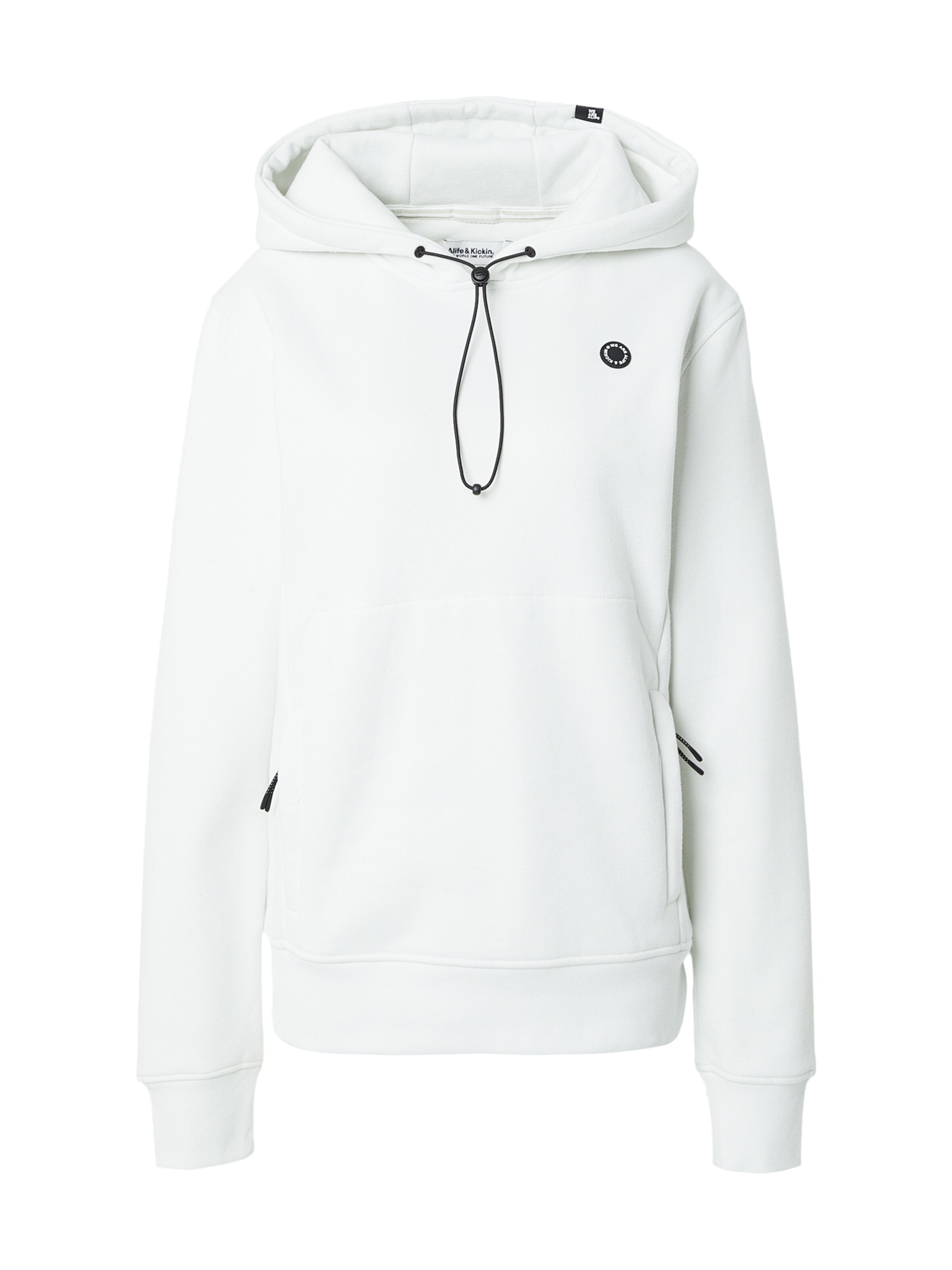 alife & kickin Sweatshirt 'Cassian AK A' in White: front