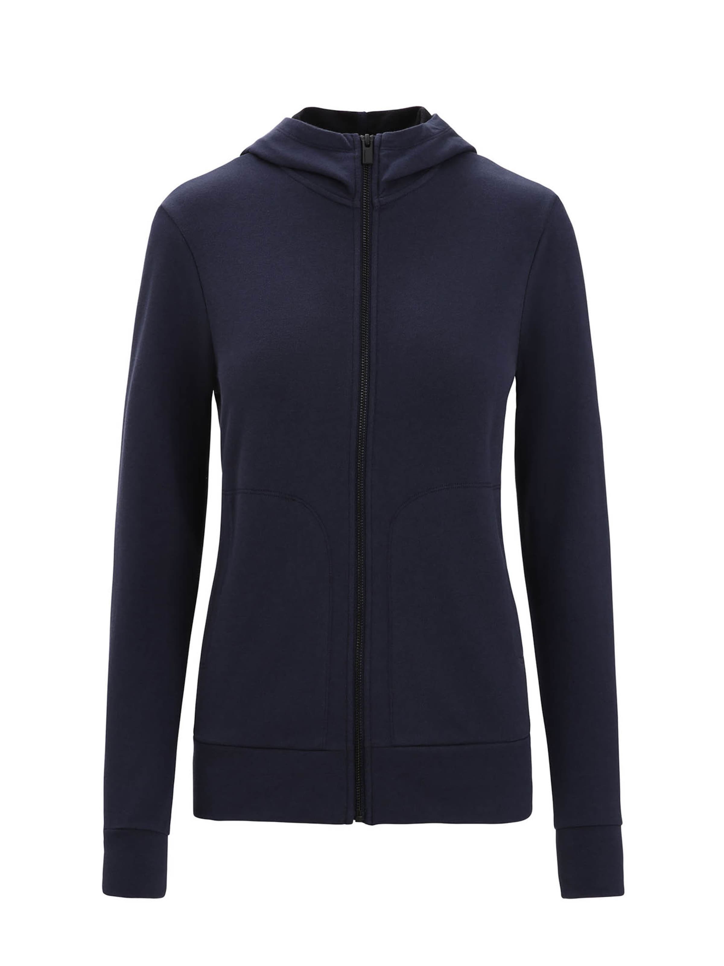 ICEBREAKER Sportstrickjacke 'Central Classic' in Blau: Vorderseite