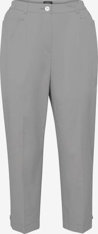 Pantalon à plis ' Carla' Goldner en gris : devant