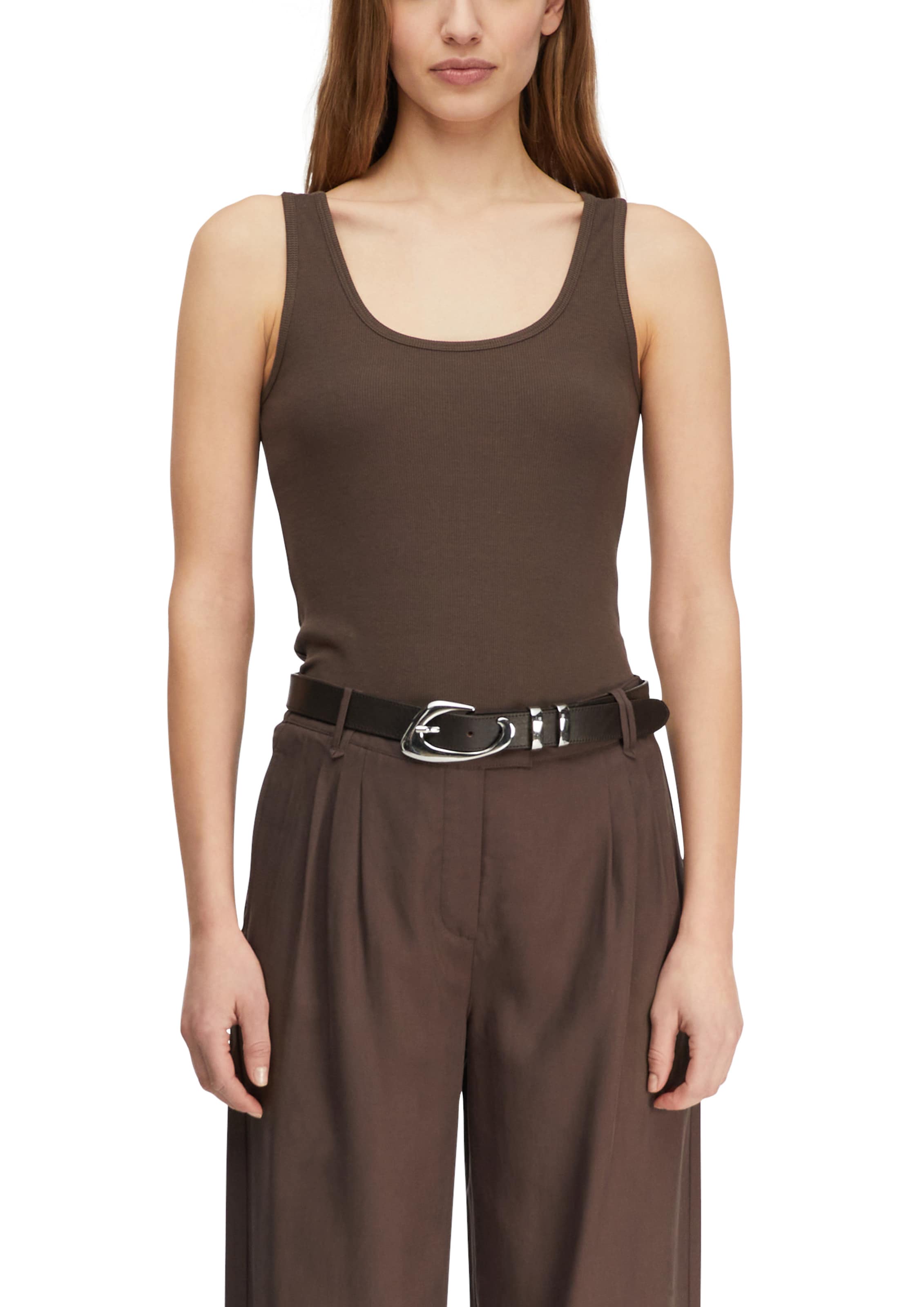 COMMA T-Shirt in Braun