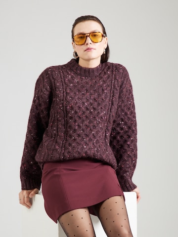 Monki Oversized sweater 'Tate' in Purple: front