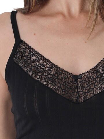 sassa Undershirt 'Natural Stripe' in Black
