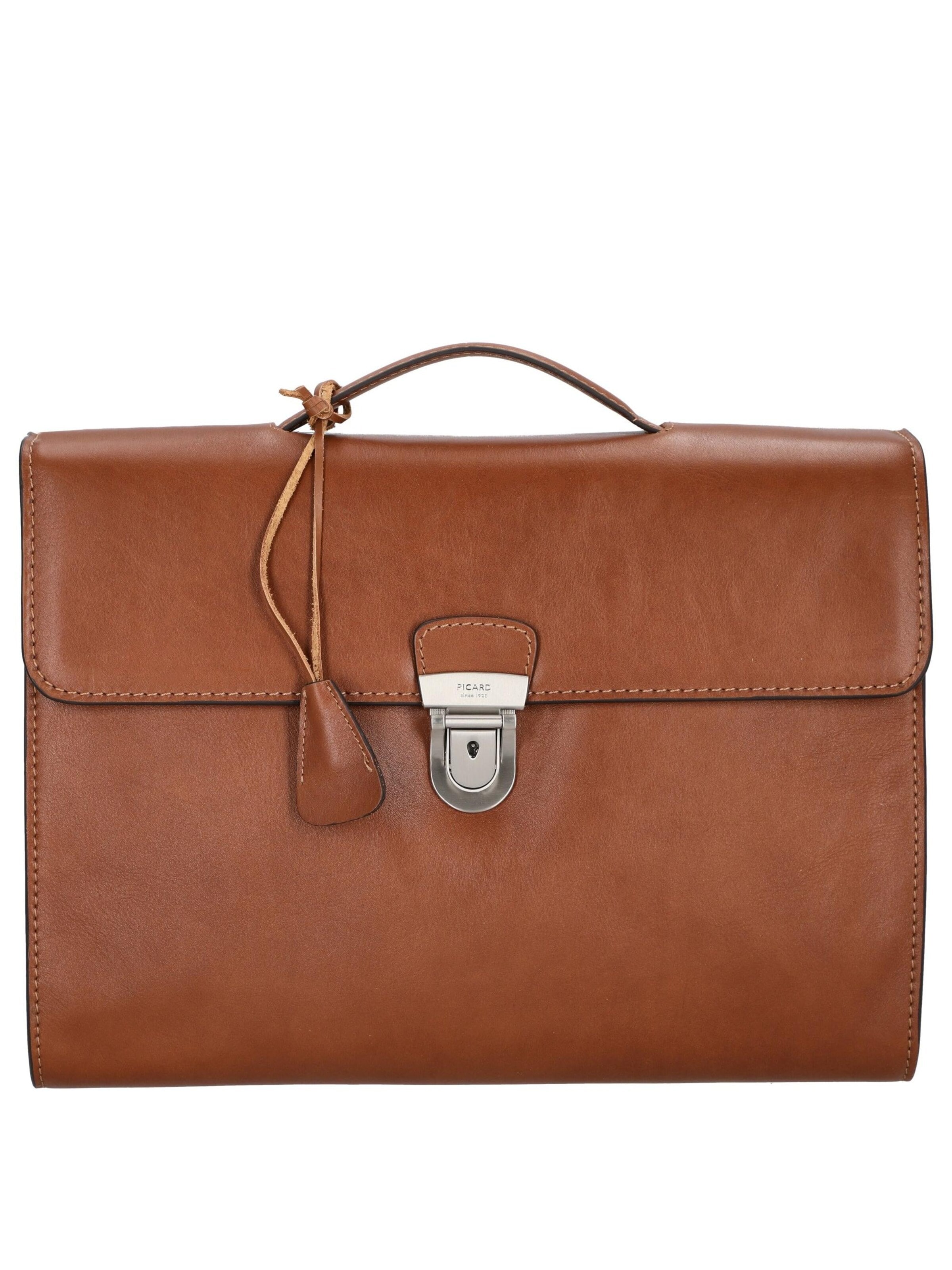 Picard Briefcase 'Toscana' in Brown: front