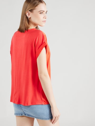 VILA Majica 'ELLETTE' | rdeča barva