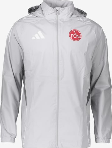 ADIDAS PERFORMANCE Athletic Jacket 'FC Nürnberg' in Grey: front