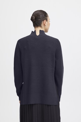 ICHI Sweater ' Boston ' in Blue
