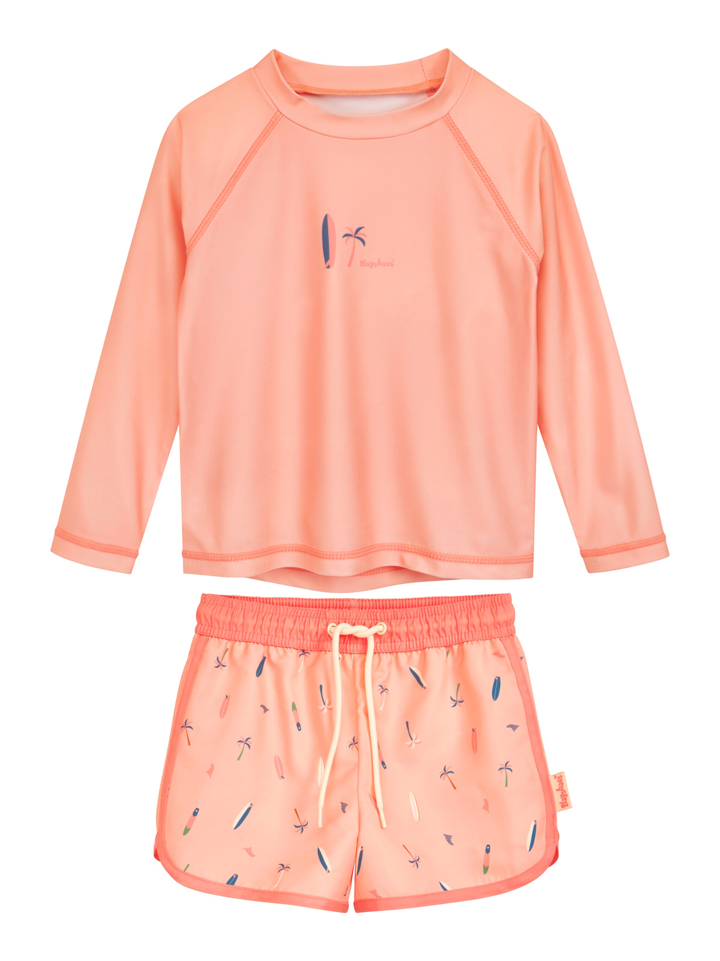 Protection UV 'Surf Palme' PLAYSHOES en rose : devant