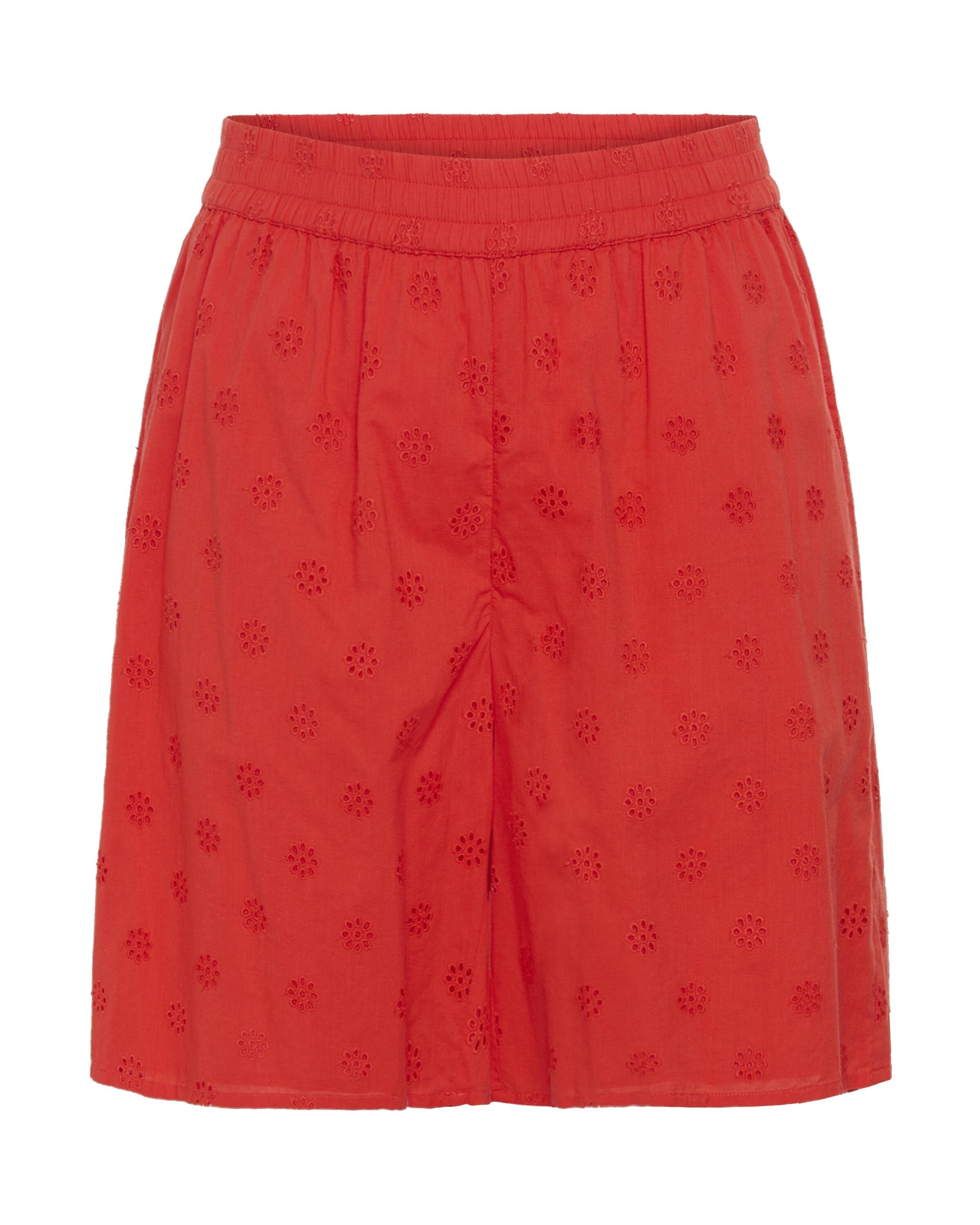 KAFFE CURVE Loosefit Shorts in Rot: Vorderseite
