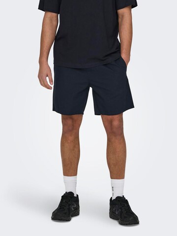 Only & Sons Regular Shorts 'Tel' in Schwarz: Vorderseite