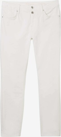 Coupe slim Jean 'Alexa' TOM TAILOR en blanc : devant