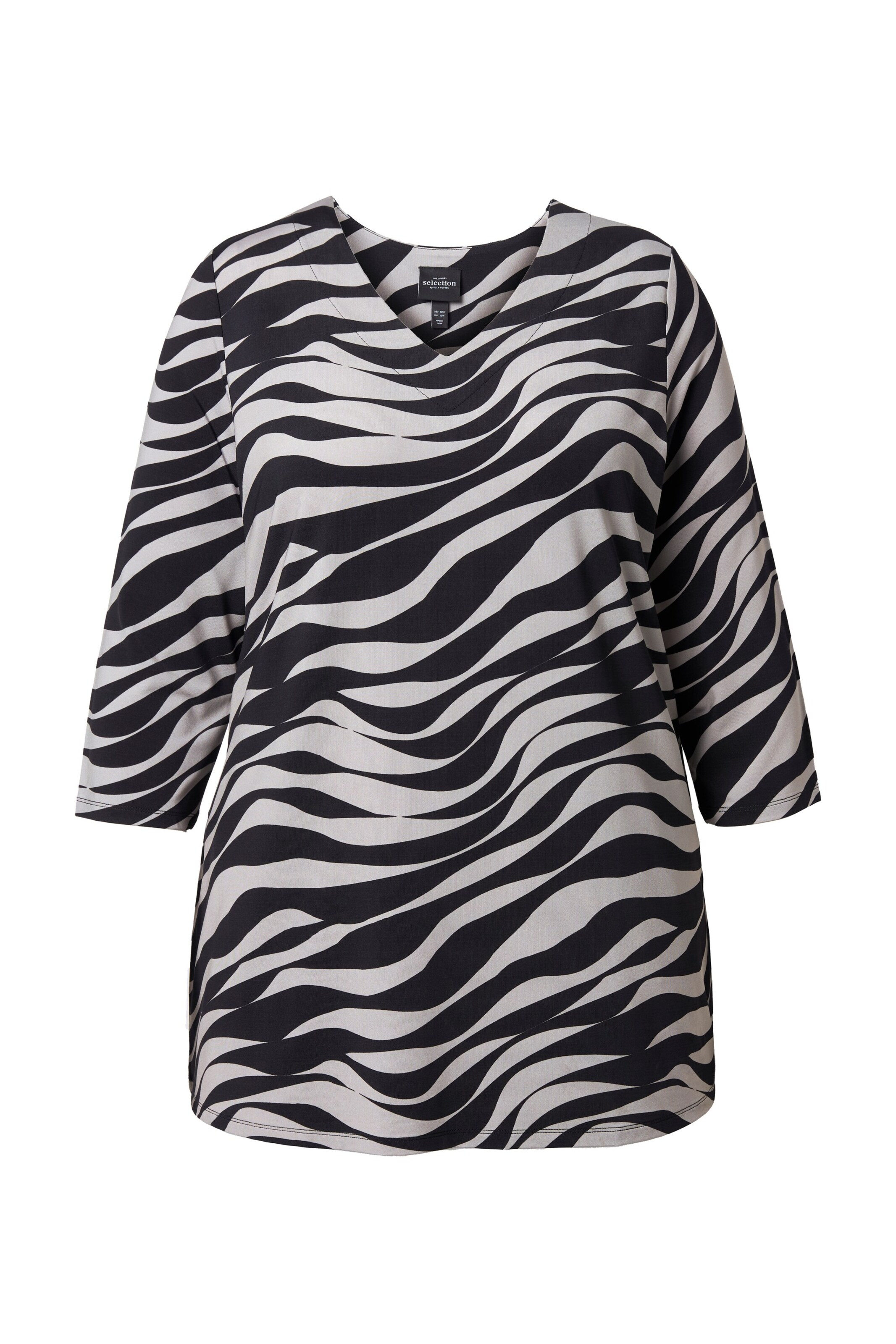 Ulla Popken Shirt in Beige: Vorderseite