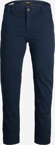 Jack & Jones Plus Regular Chino Pants in Blue: front