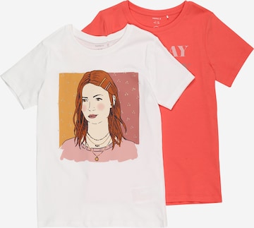 T-Shirt 'BRIGITTA' NAME IT en rouge : devant