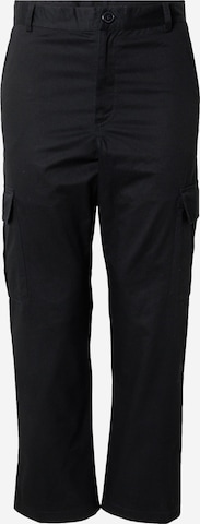 Loosefit Pantalon cargo 'Sami' ABOUT YOU en noir : devant