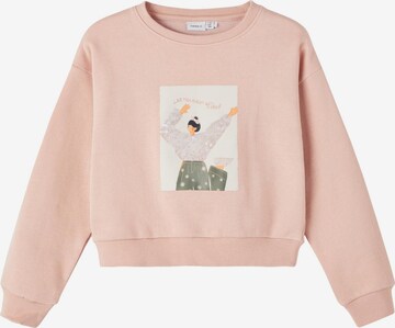 NAME IT - Sweatshirt 'TANISE' em rosa: frente