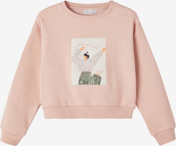 NAME IT Sweatshirt 'TANISE' in Pink: front