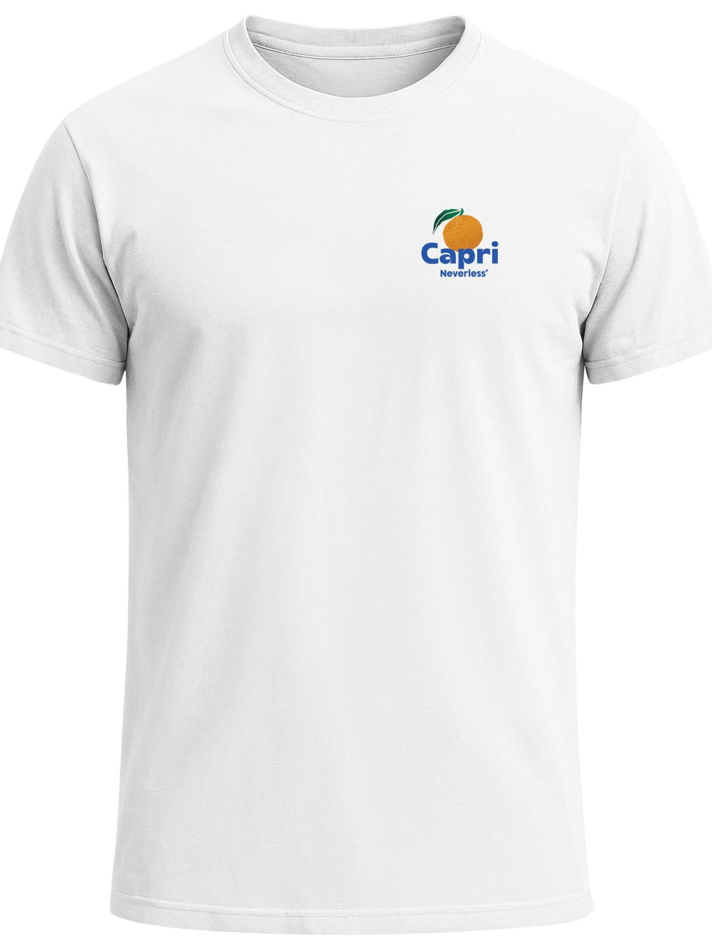 Neverless Shirt 'Capri Orange' in White