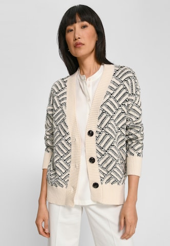 Basler Knit Cardigan in Beige: front