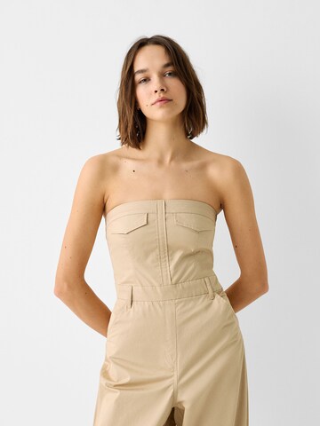 Bershka Jumpsuit in Bruin