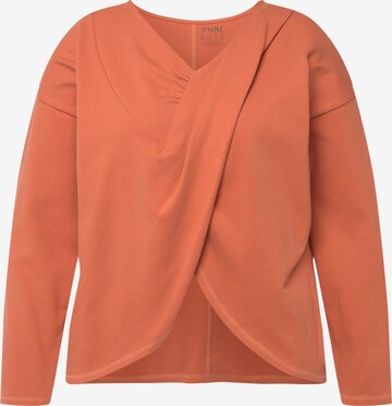 T-shirt Ulla Popken en orange : devant