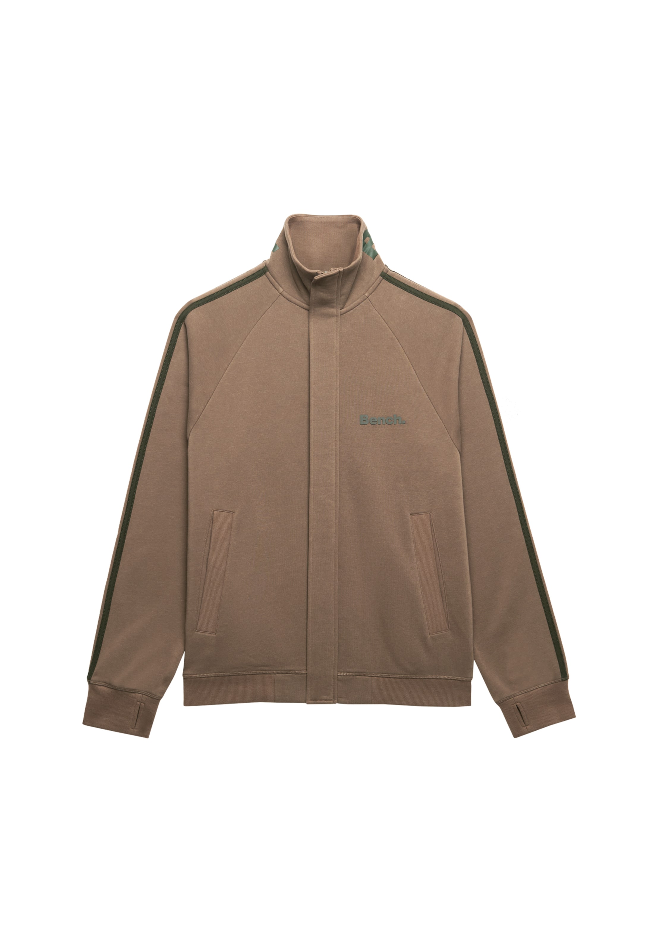 Veste de survêtement BENCH en marron : devant