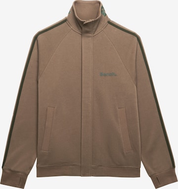 Veste de survêtement BENCH en marron : devant