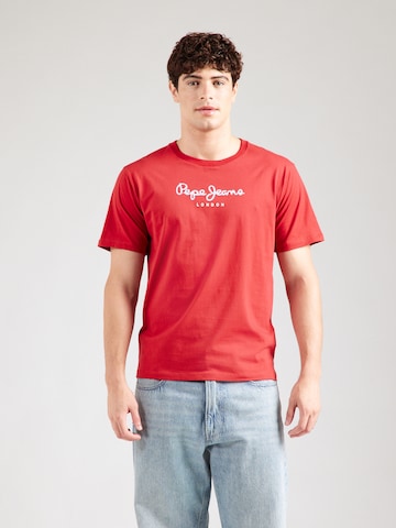 Pepe Jeans Majica 'EGGO' | rdeča barva: sprednja stran