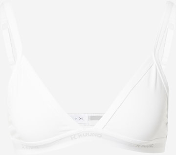 KUUNO Triangle Bra in White: front