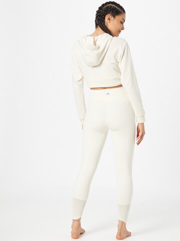 Skinny Pantaloni sportivi di ADIDAS SPORTSWEAR in bianco