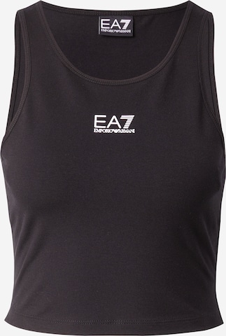 Top 'ESSENTIAL' de la EA7 Emporio Armani pe negru: față