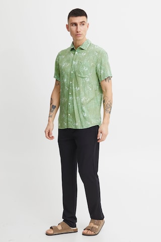 11 Project Regular fit Button Up Shirt 'Barba' in Green