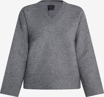 DreiMaster Klassik Sweater 'Casnagie' in Grey: front