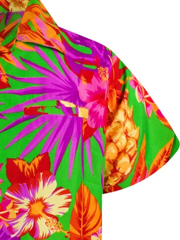 King Kameha Shirt 'Pineapple' in Grün