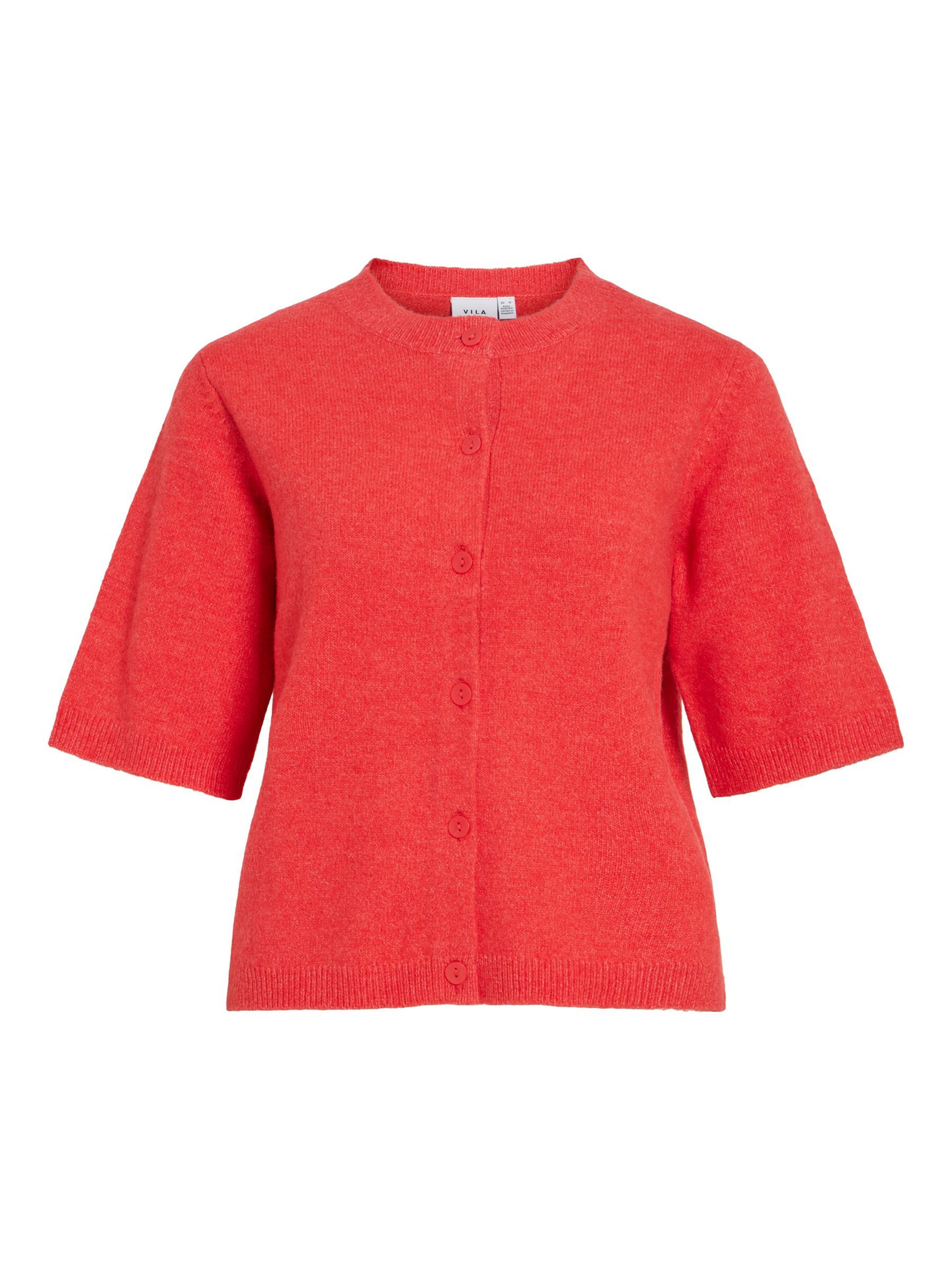 Cardigan 'VILiga' VILA en rouge : devant