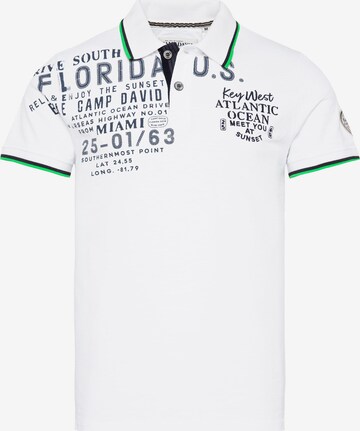 CAMP DAVID Shirt in Wit: voorkant