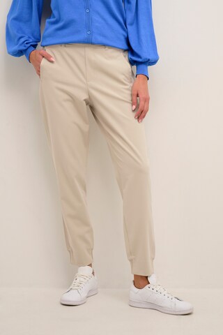 Kaffe Tapered Hose 'Hannie' in Beige: Vorderseite