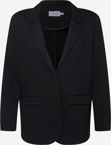 Fransa Curve Blazer in Black: front