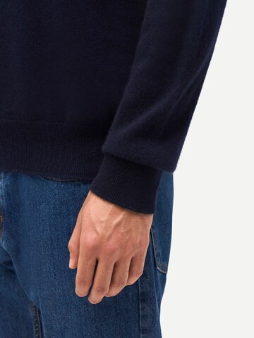 GOBI Cashmere Kampsun 'Men's Timeless Mock Neck Cashmere Sweater', värv sinine