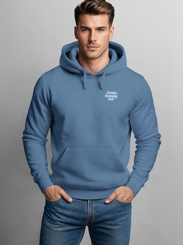 Neverless Sweatshirt 'Sunday Running Club' in Blue