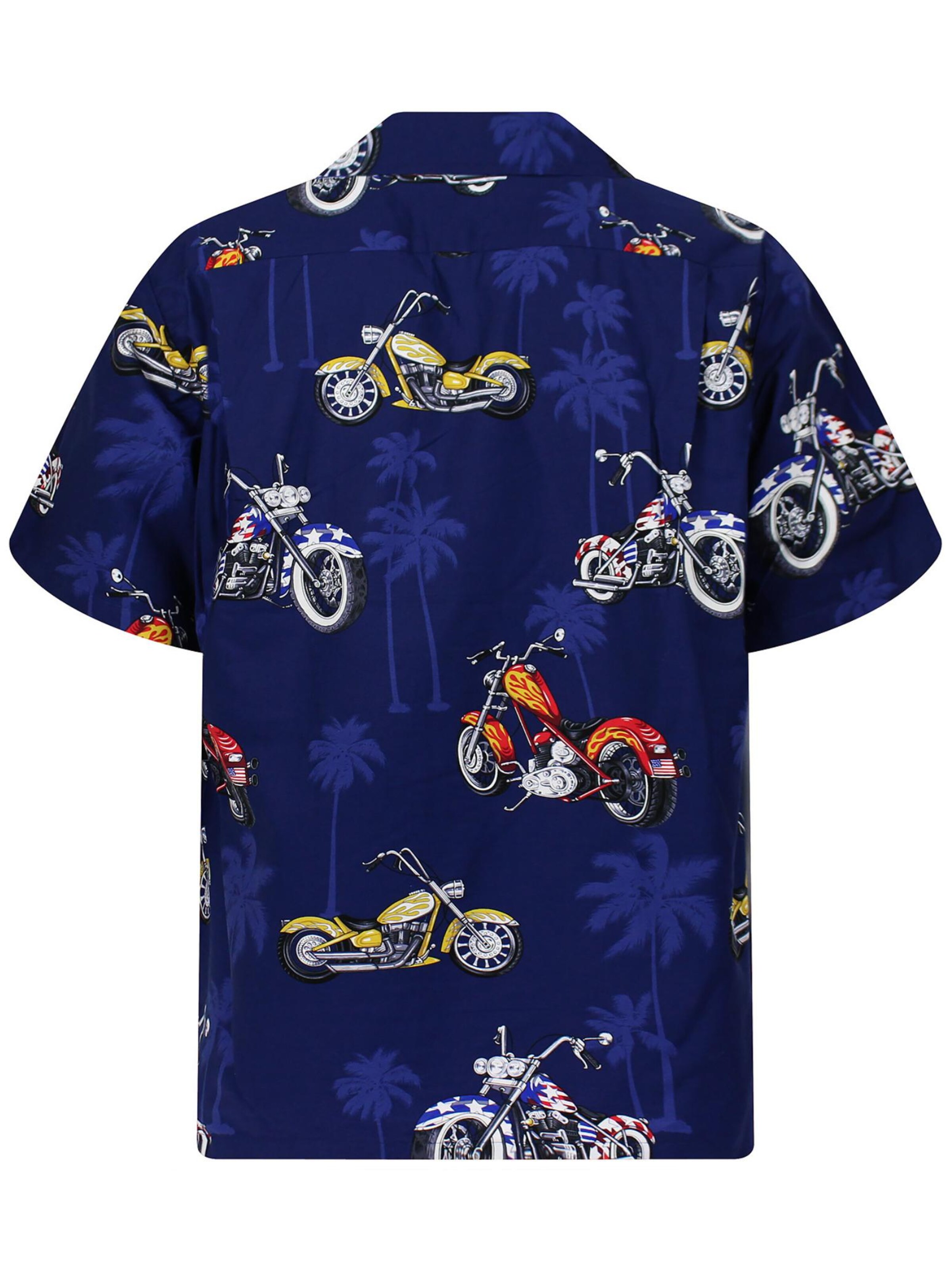 Pacific Legend Regular fit Button Up Shirt 'Bikes' in Blue