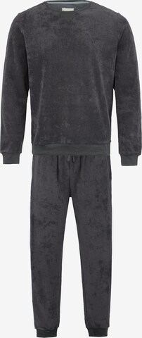 Pyjama long ' Cozy Comfort ' Phil & Co. Berlin en gris : devant