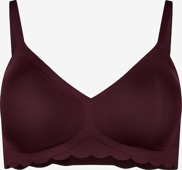Triangle Soutien-gorge Skiny en rouge : devant
