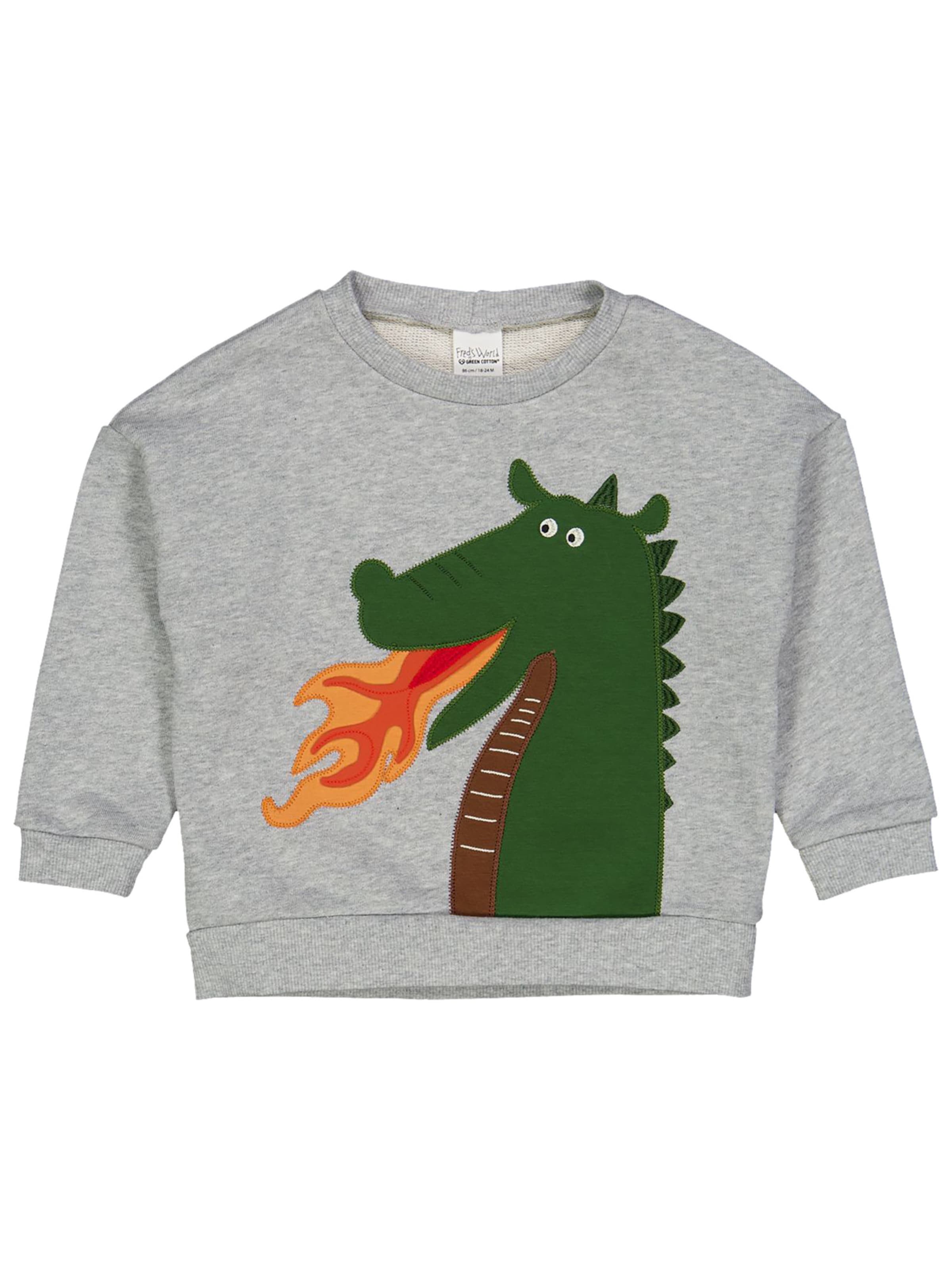 Fred's World by GREEN COTTON Sweatshirt in Grijs: voorkant