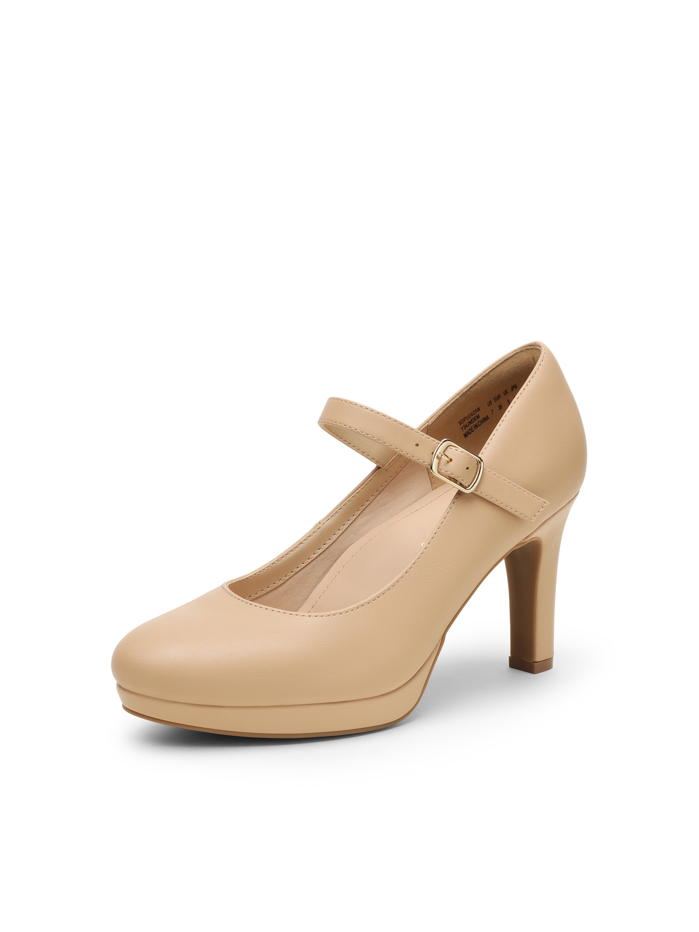 Escarpins Dream Pairs en beige : devant