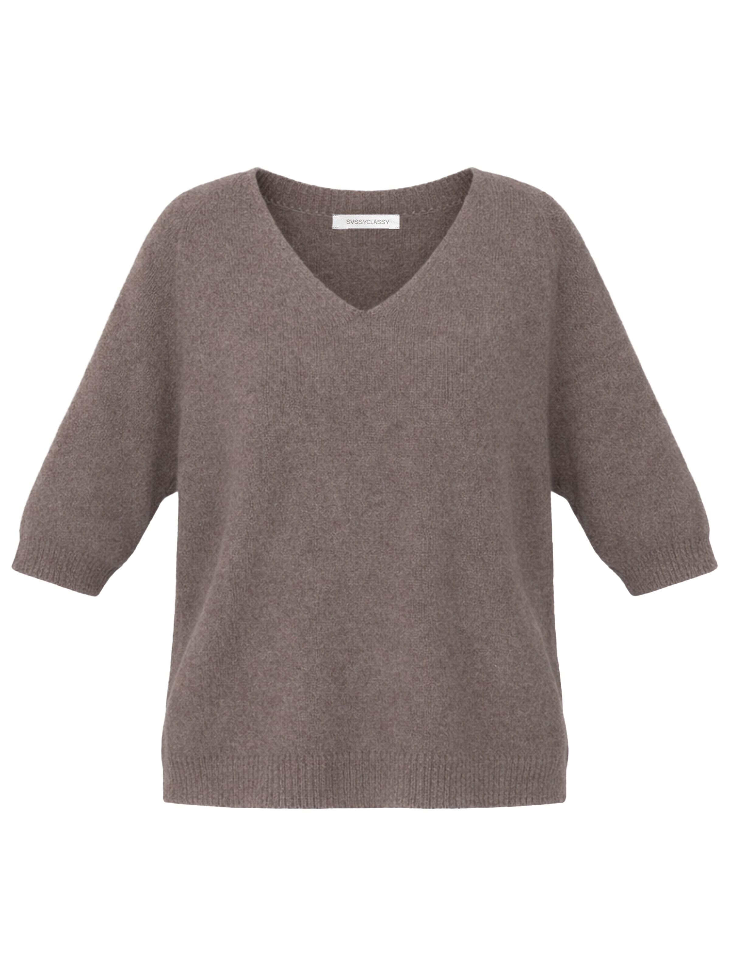 SASSYCLASSY Pullover‌‌‌‌‌ in Grau: Vorderseite