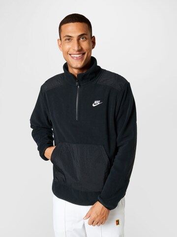 Nike Sportswear Sweatshirt in Schwarz: predná strana