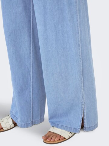 ONLY Wide leg Broek 'ONLNova' in Blauw
